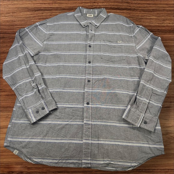 Vintage Vans Button Down Shirt‎ Striped Long Sleeve Casual XXL - Picture 1 of 6